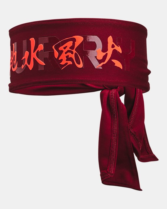 Unisex Curry x Bruce Lee Tie Headband in Red image number 0